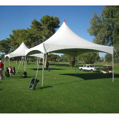 20x40 high peak tent installed for an event in western Massachusetts