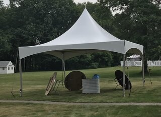20x20 High Peak Tent rental in Western Massachusetts
